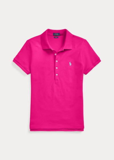 Women's Polo Ralph Lauren Slim Fit Stretch Polo Shirts | 629870VUP